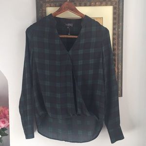 The Limited Plaid Blouse